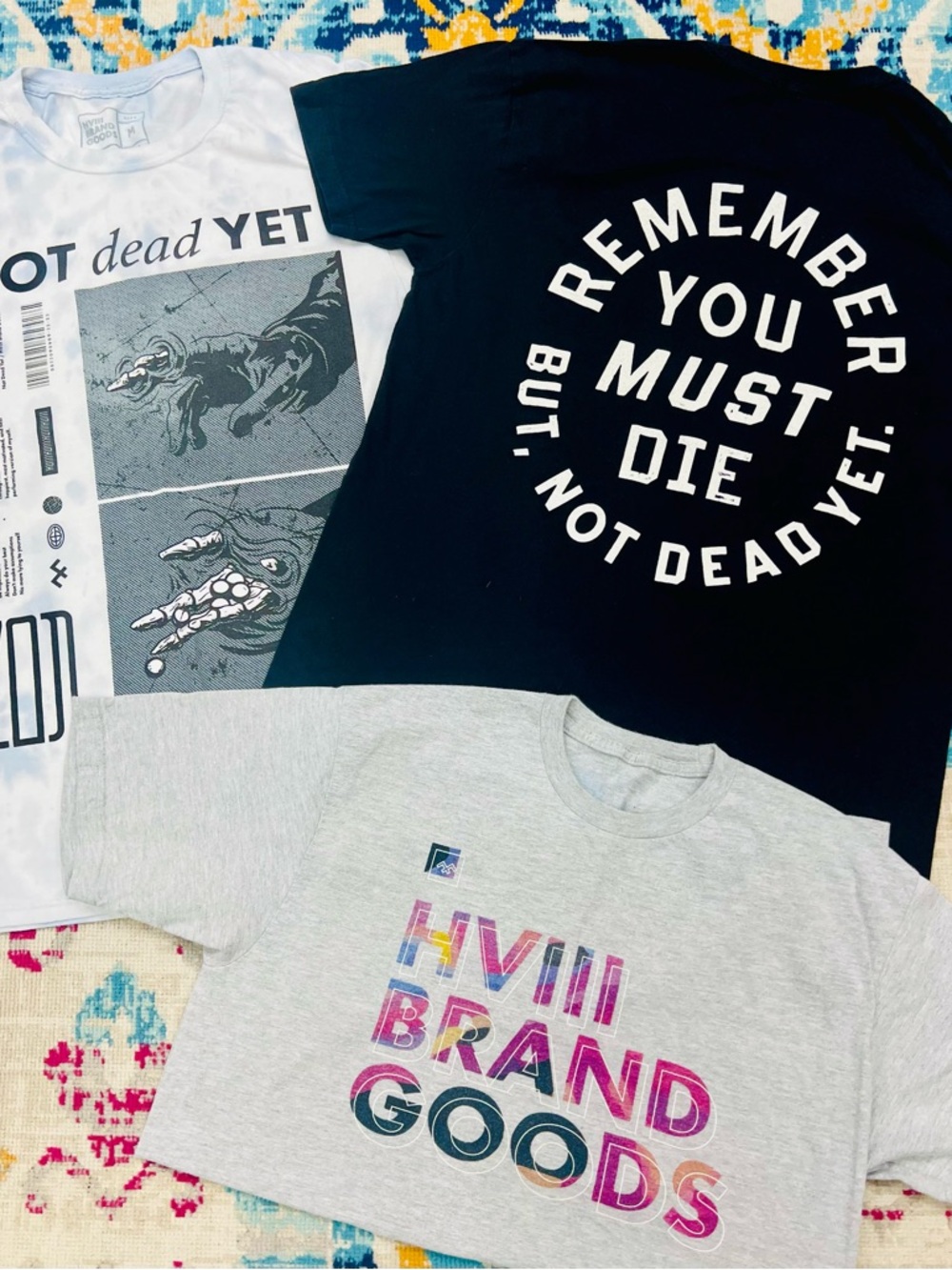 HVIII Brand Goods Bundle 3 Graphic Tees- size Medium